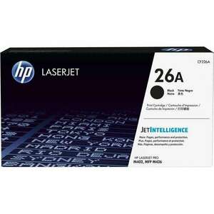 CF226A Lézertoner LaserJet Pro M402, 426 nyomtatókhoz, HP 26A, fekete, 3, 1k kép