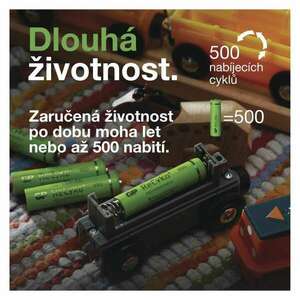 GP ReCyko NiMH Akkumulátor 6HR61 (9V) 200mAh kép