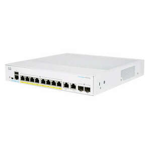 Cisco CBS250-8PP-E-2G-EU hálózati kapcsoló Vezérelt L2/L3 Gigabit Ethernet (10/100/1000) Ezüst kép