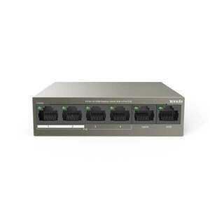 Tenda TEF1106P-4-63W 6port 5FE +1 GbE Uplink LAN PoE (63W) switch kép