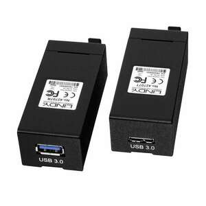 LINDY USB 3.0 Extender Optikai kábelen LC 200m kép