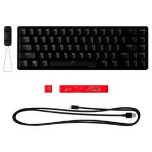 HP HYPERX Vezetékes Billentyűzet Alloy Origins 65 RGB Red - Mechanical Gaming Keyboard US, HKBO1T-RD-US/N kép