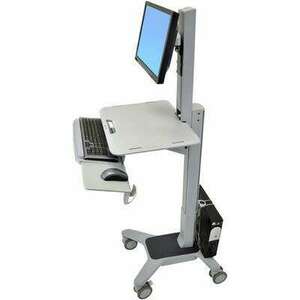 Ergotron WorkFit-C monitor tartó és mozgatható munkaállomás 27" szürke (24-198-055) kép