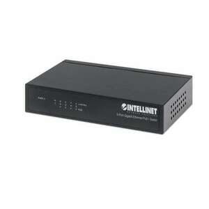 Intellinet 561228 Unmanaged Gigabit Ethernet (10/100/1000) PoE Fekete switch kép