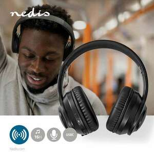 Nedis Bluetooth Vezeték nélküli Over-Ear fejhallgató Maximális ak... kép