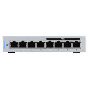 Ubiquiti UniFi US-8-60W Vezérelt L2 Gigabit Ethernet (10/100/1000) PoE Szürke switch kép