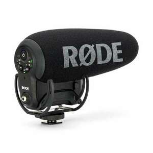 RØDE Videomic Pro+ professzionális minőségű valódi puska karakterisztikájú videomikrofon fejlett digitális funkciókkal kamerákhoz, DSLR/MILC fényképezőkhöz és hordozható hangrögzítőkhöz. kép