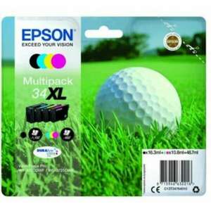 Epson 34XLT3476Multipack Bk C M Y tintapatron eredeti C13T34764010 (T3471+T3472+T3473+T3474) Golflabda kép