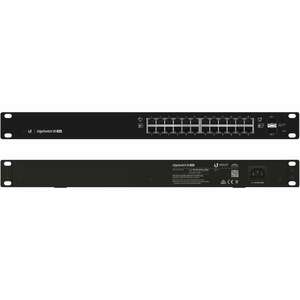 Ubiquiti EdgeSwitch 24 250W Managed L2/L3 Gigabit Ethernet PoE 1U Fekete switch kép