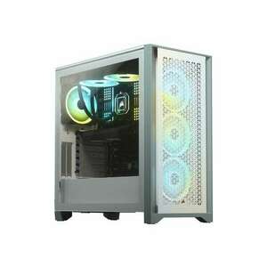 Corsair 4000D Airflow, Tempered Glass, Mid-Tower, ATX, Fehér, Számítógép ház kép