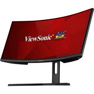 ViewSonic Monitor 34", VX3418-2KPC (VA, 21: 9, 3440x1440, 1ms, 300cd/m2, 144Hz, HDMI, DP, VESA, SPK, fekete, ívelt) kép