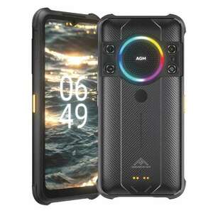 Telefon mobil AGM H5 Pro Negru, 4G, IPS 6.52", Night Vision, 6GB RAM, 128GB ROM, Android 12, Helio G35, NFC, 7000mAh, Dual SIM kép