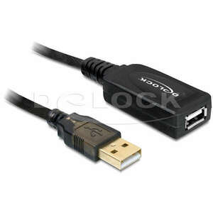 Delock USB 2.0-ás hosszabbító kábel (aktív), 15 m kép