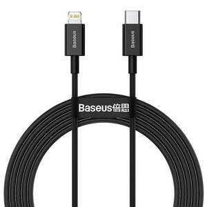 BASEUS CABLEL type-c type C to Apple Lightning 8-PIN PD20W Power Drawing Superior sorozat Gyors töltő Catlys-C01 2 méter fekete kép