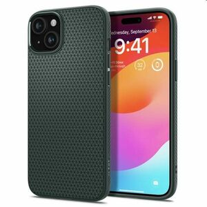 Spigen Liquid Air tok Apple iPhone 15 számára, abyss zöld kép