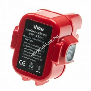 Helyettesítő akku Makita 6226DW típus 192596-6 Ni-MH, 9.6V, 3000mAh kép