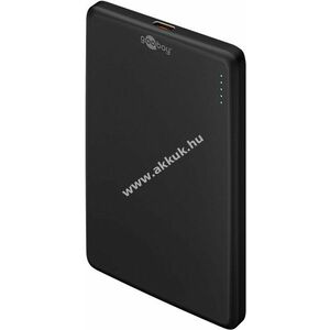 Powerbank, vezeték nélküli 5000mAh, fekete kép