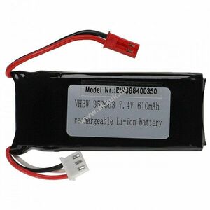 Helyettesítő modell / RC Akku 7.4V, Li-Polymer, 610mAh, JST csatlakozó kép