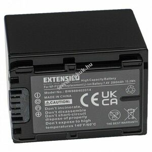 Helyettesítő EXTENSILO akku Sony típus NP-FV70 2060mAh kép