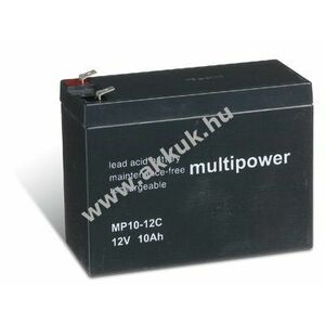 Ólom akku 12V 10Ah (Multipower) típus MP10-12C ciklusálló, ciklikus kép