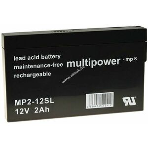 Multipower ólomakku MP2-12SL 12V 12V 2Ah (UMP2-12SL) kép