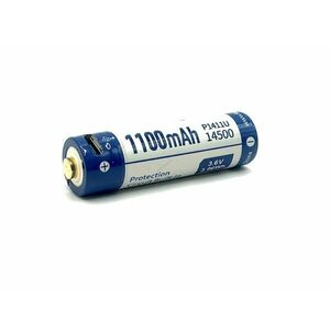 Keeppower 14500 Li-Ion akku 3.7V, 1100mAh, USB csatlakozóval kép