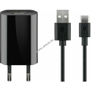 Goobay USB-C töltőkészlet 1A fekete - Kiárusítás! - A készlet erejéig! kép