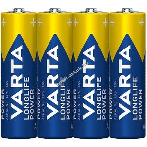 Varta longlife Power AA/ LR6/ ceruza elem 4db/csomag kép