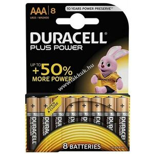 Duracell Plus elem LR3 AAA Micro MN2400 8db/csom. - Kiárusítás! kép