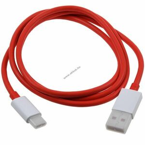 OnePlus Dash D301 gyors töltőkábel adatkábel USB-A - USB-C-re 1m piros kép