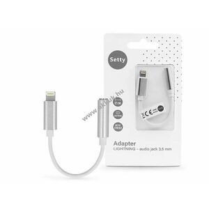 Setty lightning adapter 3, 5 mm jack füllhallgatóhoz - Kiárusítás! kép