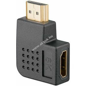 HDMI 90° -ban hajlított horizontál, aranyozott 8K60Hz kép