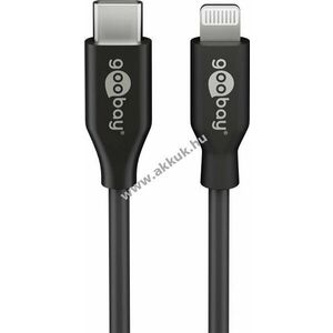 Goobay USB-c -> USB-c kábel fekete 50cm kép