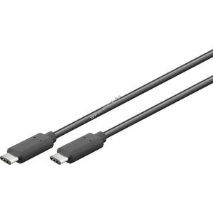 Goobay USB C 3.1 töltő és adatkábel fekete (3m) kép