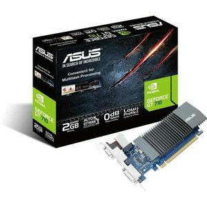 GeForce GT 710 2GB GDDR5 (90YV0ALA-M0NA00/GT710-SL-2GD5-BRK-EVO) kép