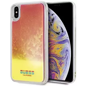 Tok Guess iPhone Xs Max Pink Hard Case California Glow In The Dark (GUHCI65GLCPI) kép