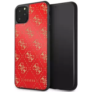 Tok Guess iPhone 11 Pro Max red hard case 4G Double Layer Glitter (GUHCN654GGPRE) kép