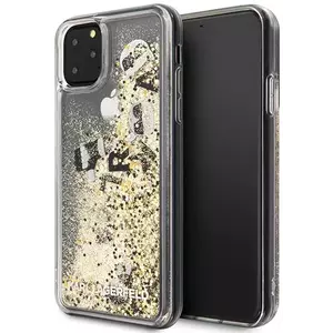 Tok Karl Lagerfeld iPhone 11 Pro Max black & gold hard case Glitter äKLHCN65ROGO) kép