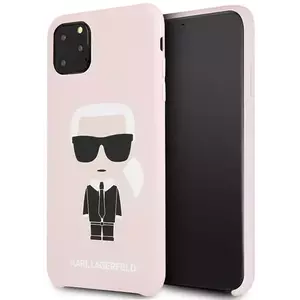 Tok Karl Lagerfeld iPhone 11 Pro Max hardcase light pink Silicone Iconic (KLHCN65SLFKPI) kép