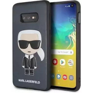 Tok Karl Lagerfeld S10e G970 hardcase navy Iconic Karl Embossed (KLHCS10LIKPUBL) kép