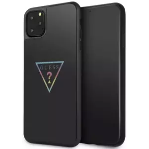 Tok Guess iPhone 11 Pro Max Black Hard Case Triangle Glitter (GUHCN65TRMLBK) kép