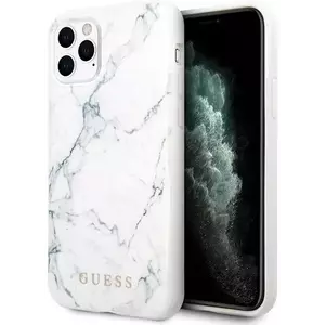 Tok Guess iPhone 11 Pro Max White Marble (GUHCN65PCUMAWH) kép