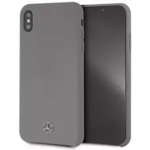 Tok Mercedes iPhone Xs Max hard case grey Silicon MEHCI65SILGR kép