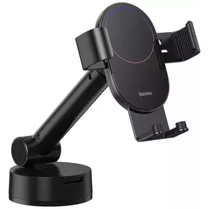 Tartó Gravity car mount for Baseus Tank phone with suction cup (black) kép