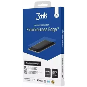 TEMPERED KIJELZŐVÉDŐ FÓLIA 3MK Samsung Galaxy S20 Ultra Black - 3mk FlexibleGlass Edge kép