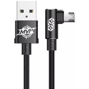 Kábel Baseus MVP Elbow Cable USB and Micro USB 2A 2m - Black (6953156269545) kép