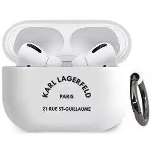 Tok Karl Lagerfeld KLACAPSILRSGWH AirPods Pro cover white Silicone RSG (KLACAPSILRSGWH) kép