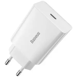 Töltő Baseus Speed Mini Quick Charger, USB-C, PD, 3A, 20W (white) kép