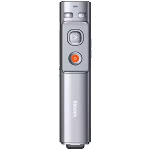 Baseus Orange Dot Multifunctionale remote control for presentation, with a laser pointer - gray kép