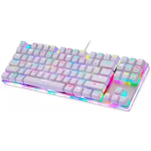 Játék billentyűzet Mechanical gaming keyboard Motospeed K87S (white) kép